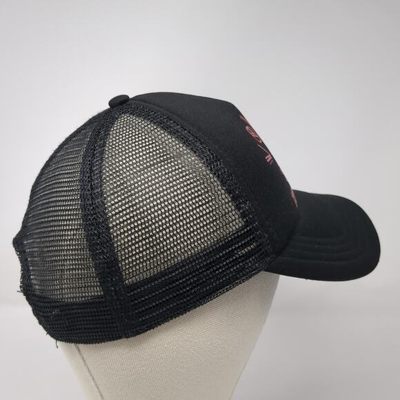 Volcom Stone Snapback Trucker Hat Black One Size Adjustable Mesh Back Polyester - Picture 5 of 9